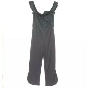 Stanlice Womens Jumpsuit Black Stretch Scoop